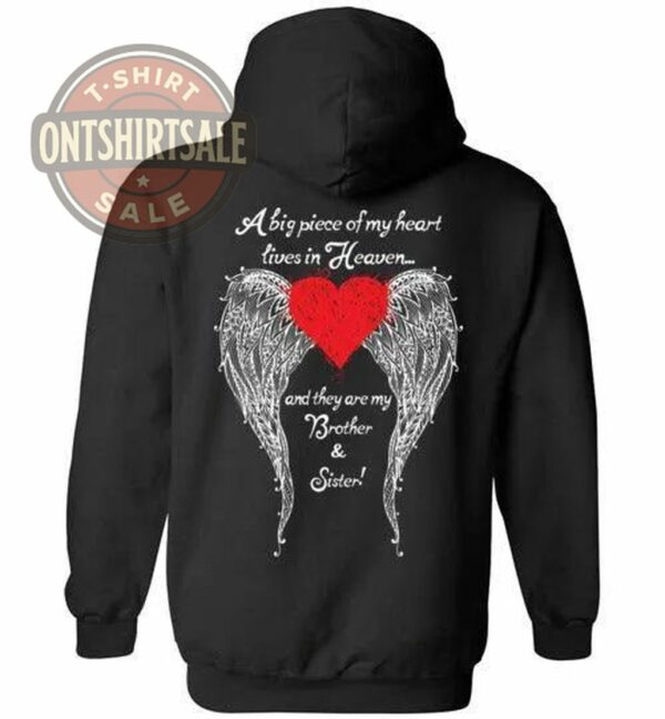 Brother Sister A Big Piece Hoodie Black S 1