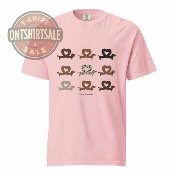 Dachshund Shirt I Heart Dachshunds Blossom S 1 2