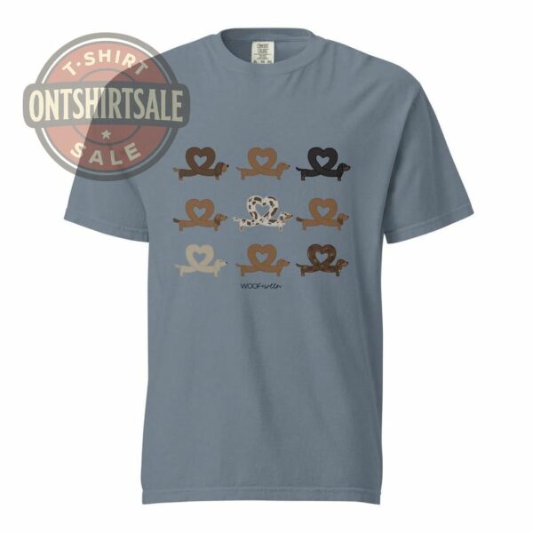Dachshund Shirt I Heart Dachshunds Blue Jean S 1 2