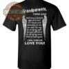 Grandparents I Miss You T Shirt Black S 1