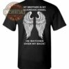 My Brother Is My Guardian Angel T Shirt Black S 1